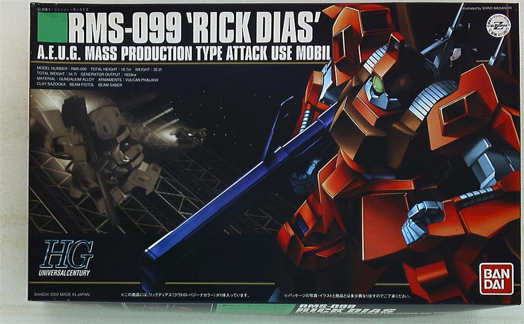 Bandai HGUC 1/144 Combinaison mobile Zeta RFTERM0TOKEN Rick Dias Quattro Bajeena Couleur 033