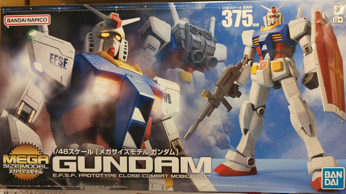 BANDAI SPIRITS Mega size 1/48 Bandai Namco version RX78-2 Gundam/8+ notation