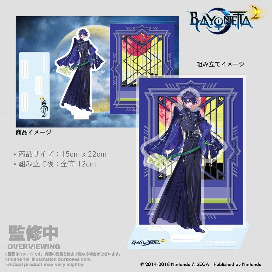 Bayonetta 2 acrylic stand Key visual drawn by Mari Shimazaki