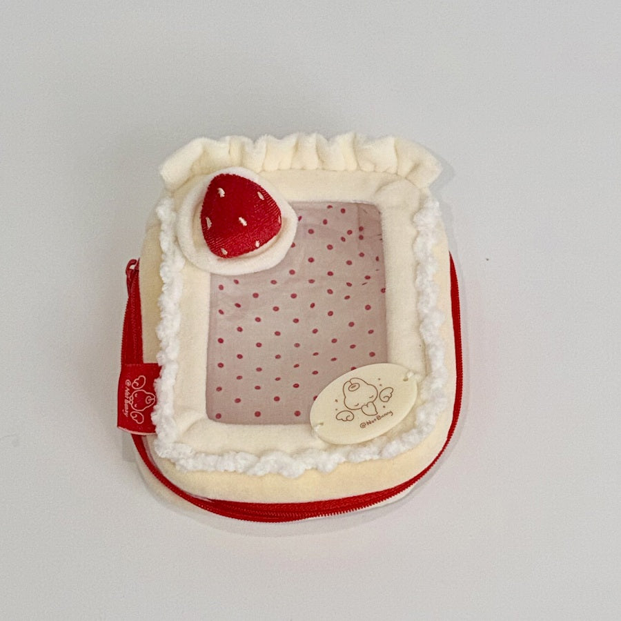 10cm stuffed animal pouch (square-strawberry)