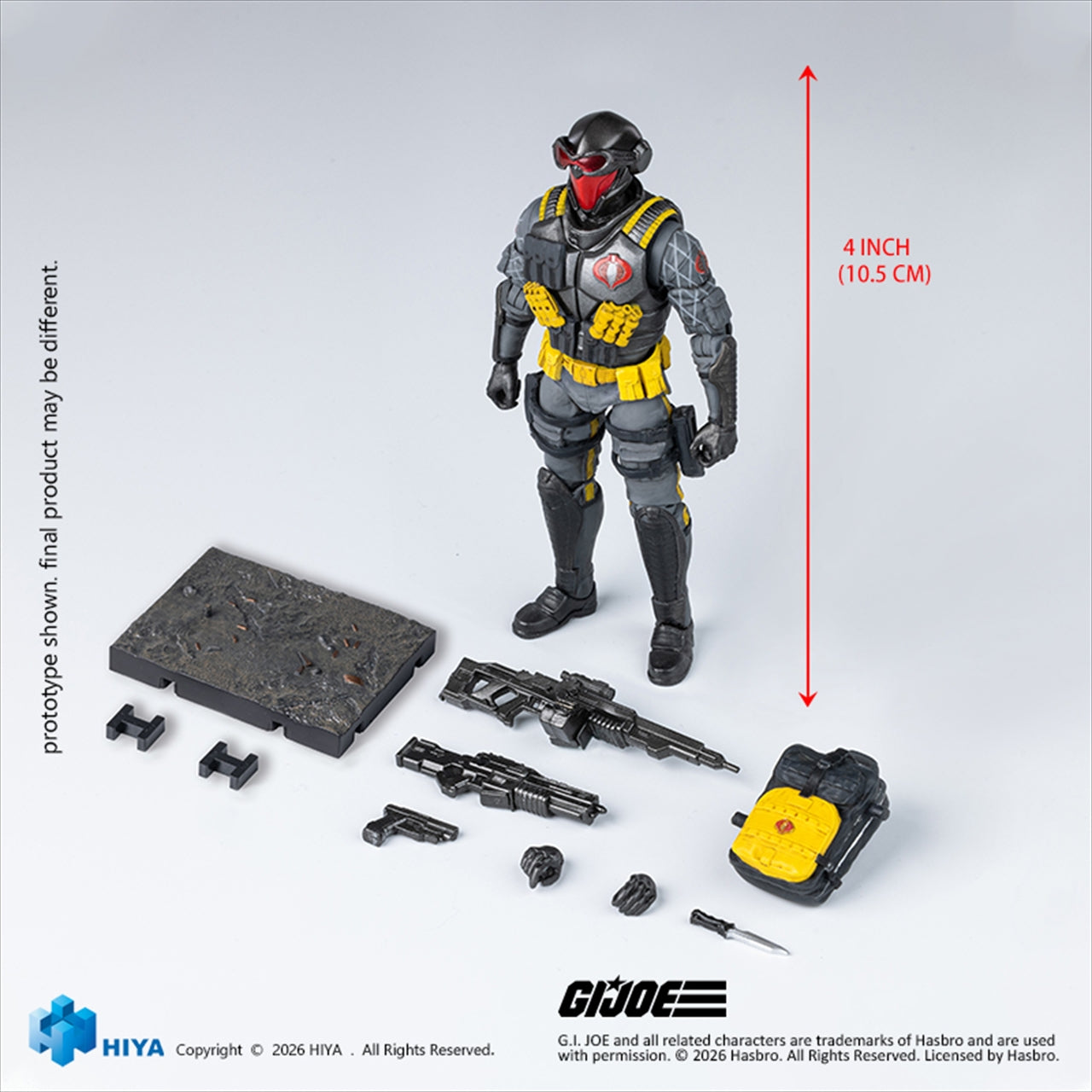 Higher Exzibit Mini Series 1/18 Scale 4 Inch G.I. Joe Cobra Viper (Python Patrol Version) Action Figure