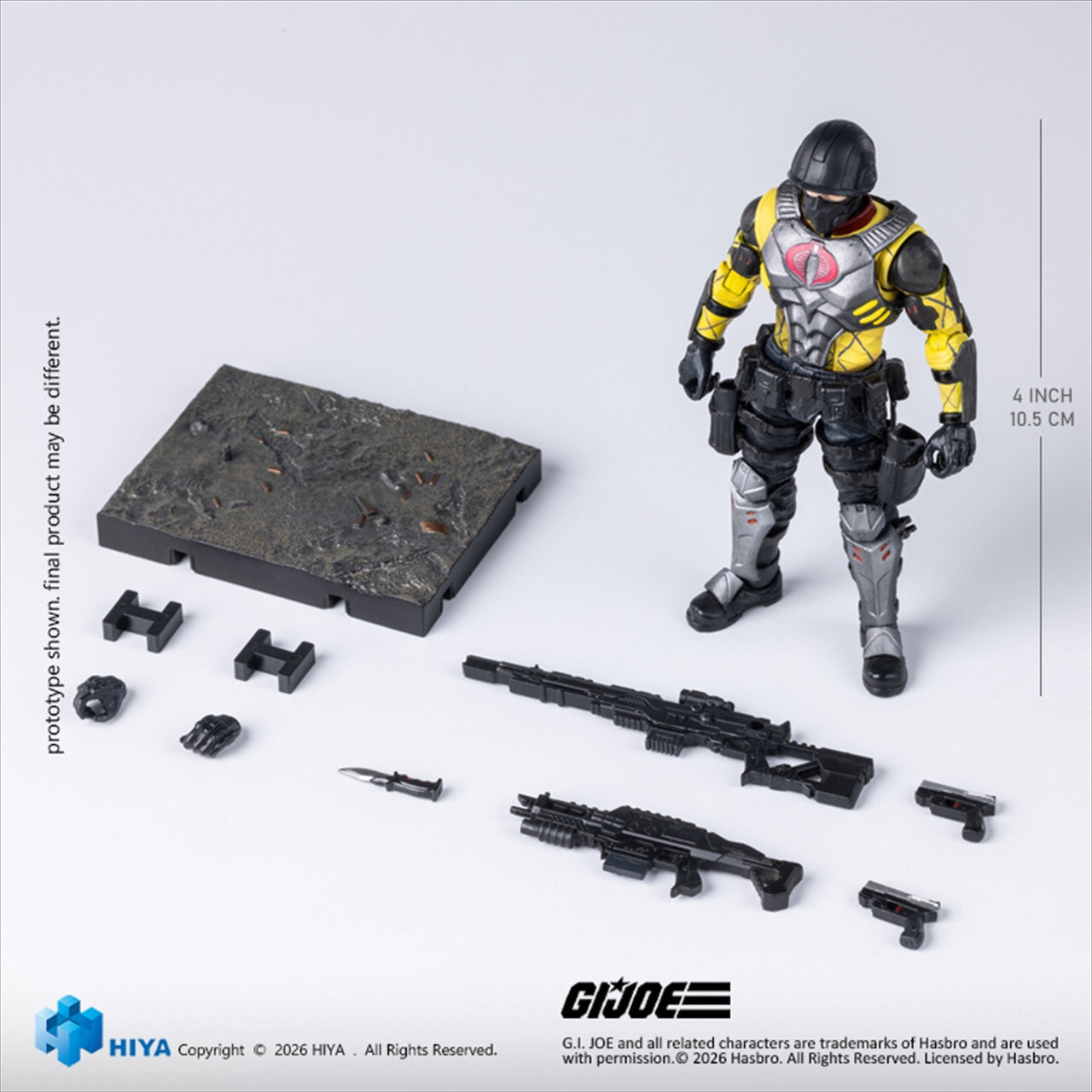 Hire Exzibit Mini Series 1/18 Scale 4 Inch G.I. Joe Python Trooper Action Figure