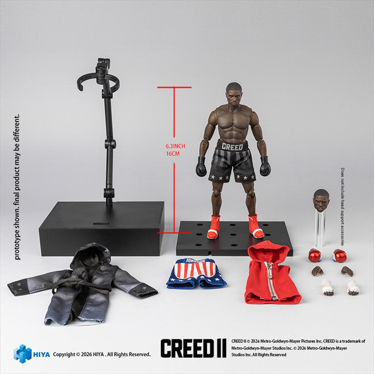 Higher Exzibit Super Series 1/12 Scale 6 Inch Creed Flame Enemy Adonis Creed Action Figure