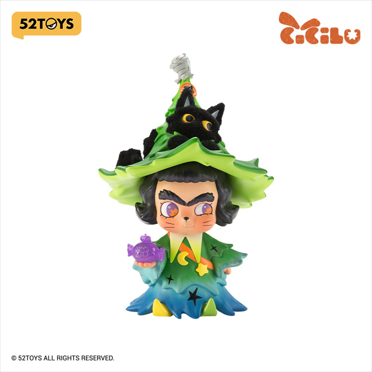 Cicilu Mysterious Black Cat Witch Big Figure