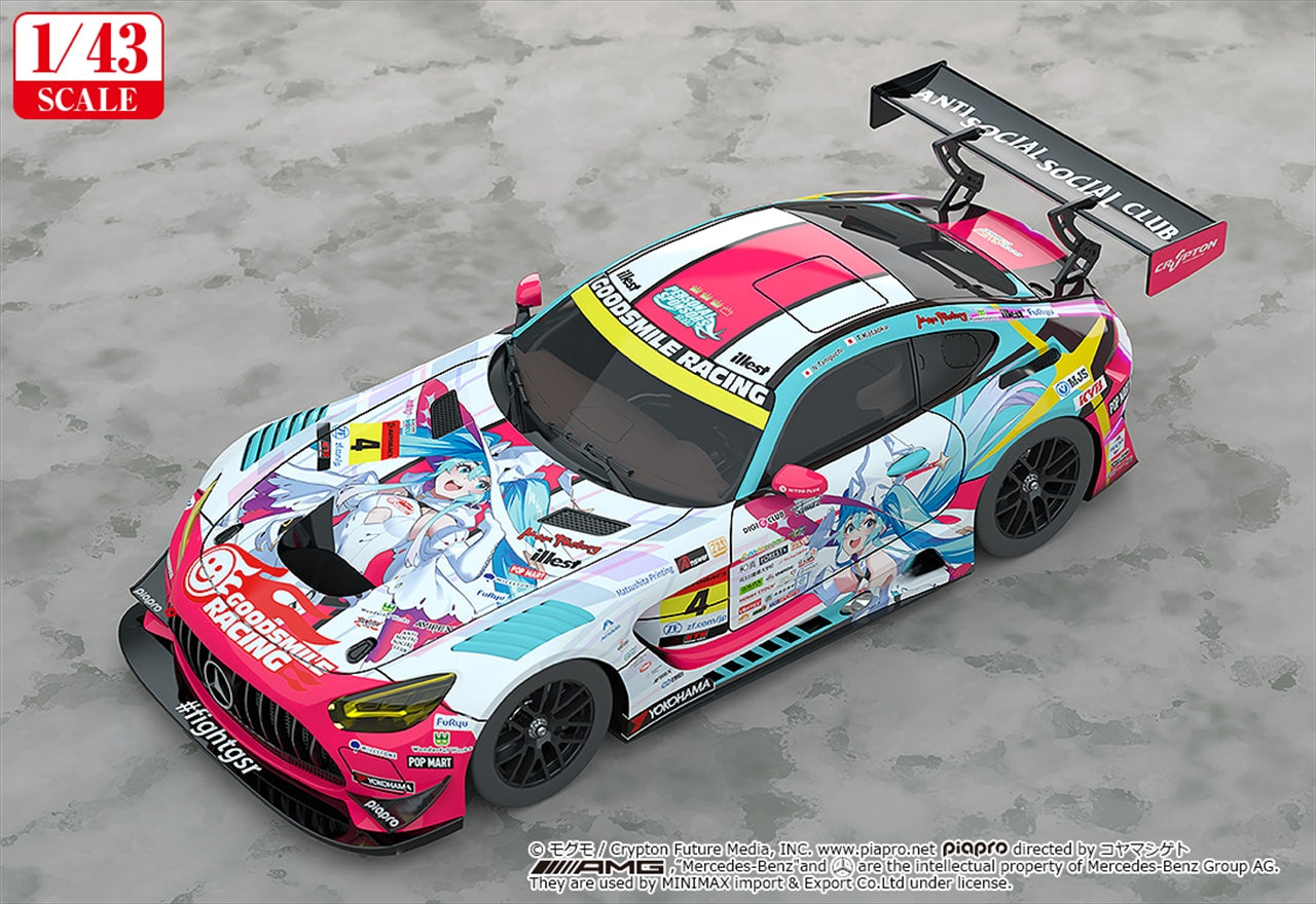 Hatsune Miku GT Projet 1/43 Good Smile Hatsune Miku AMG 2024 Opening Round Ver.