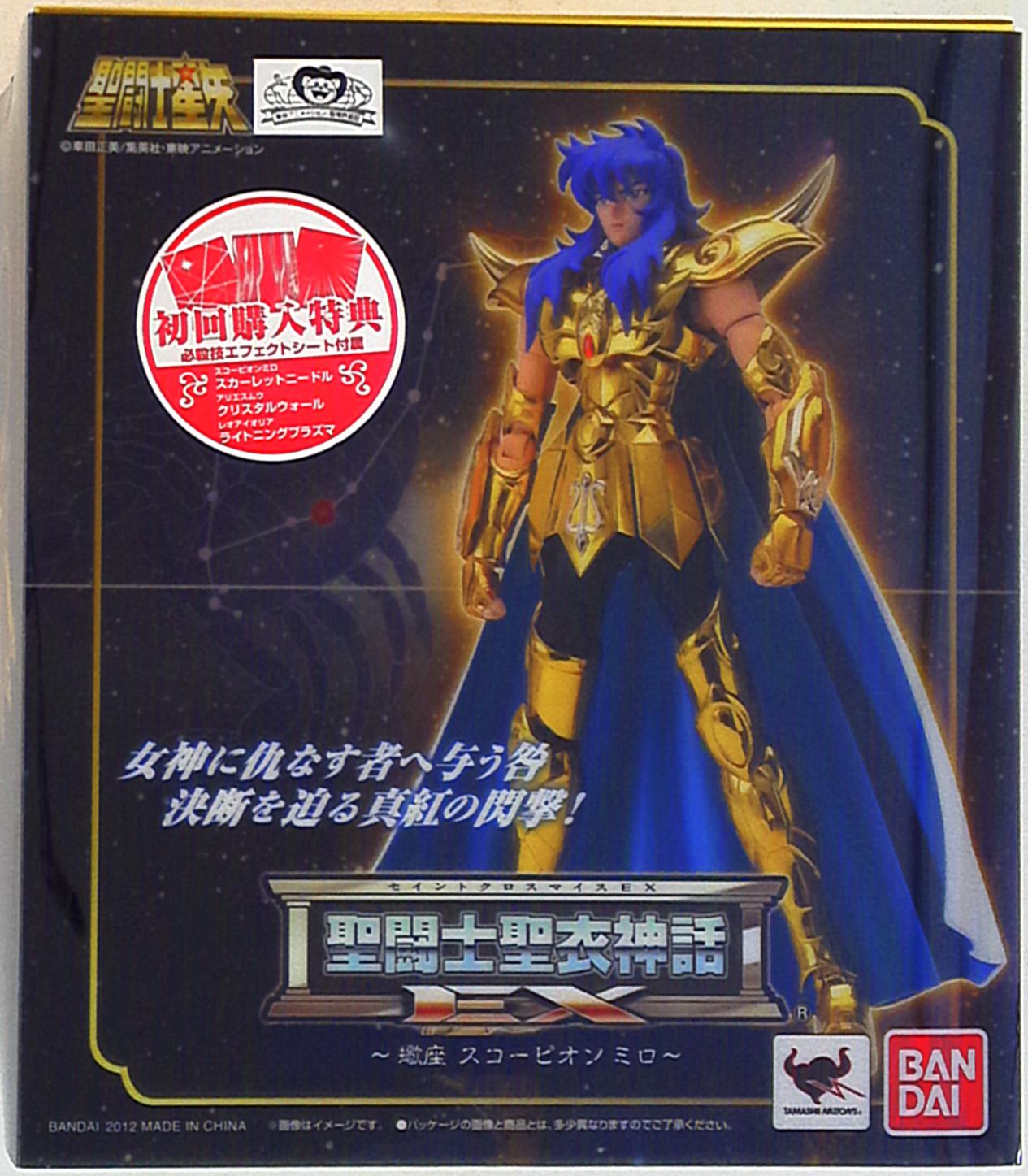 Bandai Saint Seiya Myth Cloth EX Scorpion Milo First edition Effect With Bonus