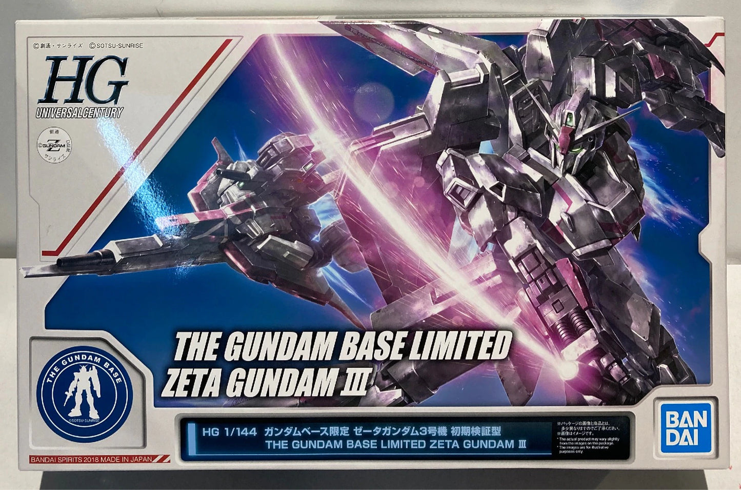 BANDAI SPIRITS HG Z Gundam Unit 3 Early Test Type Gundam Base Exclusive 1/144