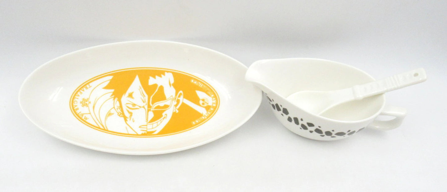 Banpresto - Ichiban Kuji One Piece Dressrosa Battle Edition D-Prize Trafalgar Law curry plate set