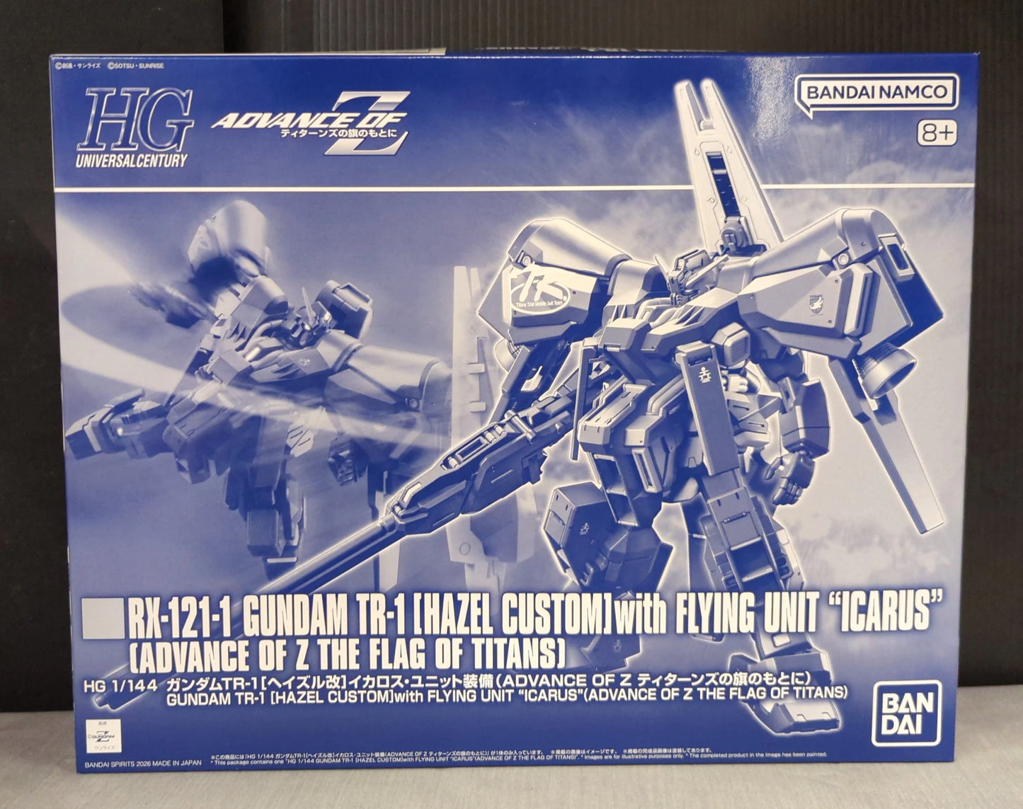 Bandai Spirits HG 1/144 ADVANCE OF Z Under the Flag of the Titans Gundam TR-1 Hazel Custom Icaros Unit Equipped ADVANCE OF Z Under the Flag of the Titans