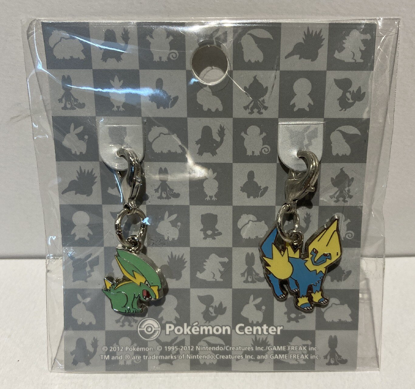 Pokemon Center Metal charm 309 310 Pokemon Lucky Raibolt