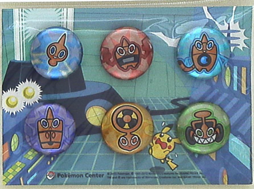 Pokemon Center Can Badge set Rotomu