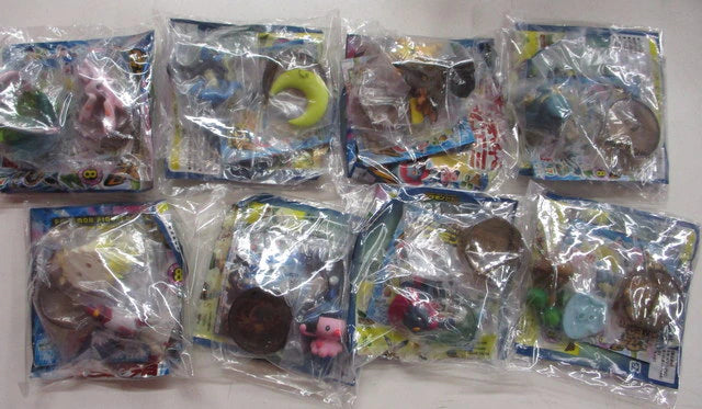 Kaiyodo/7-Eleven Pokemon figure collection Mew and the Wave-Guided Hero Lucario, Complete 8 Piece Set, Pokemon figure collection