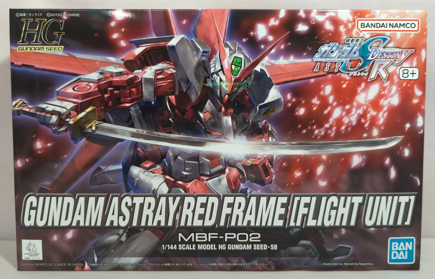 Bandai Spirits HG GUNDAM SEED Gundam Astray Red Frame Flight Unit Equipped Bandai Namco Version 58