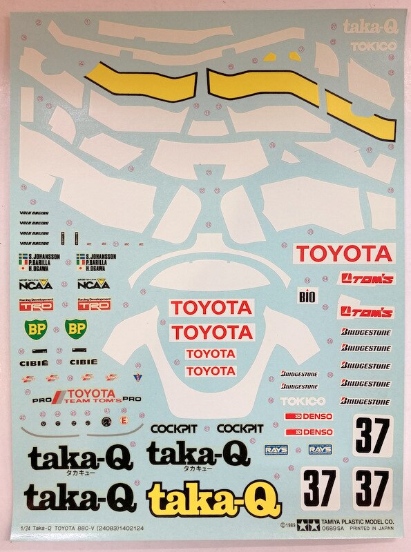 Tamiya 1/24 Sports Car series No.83 Taka-Q Toyotum 88C-V 24083