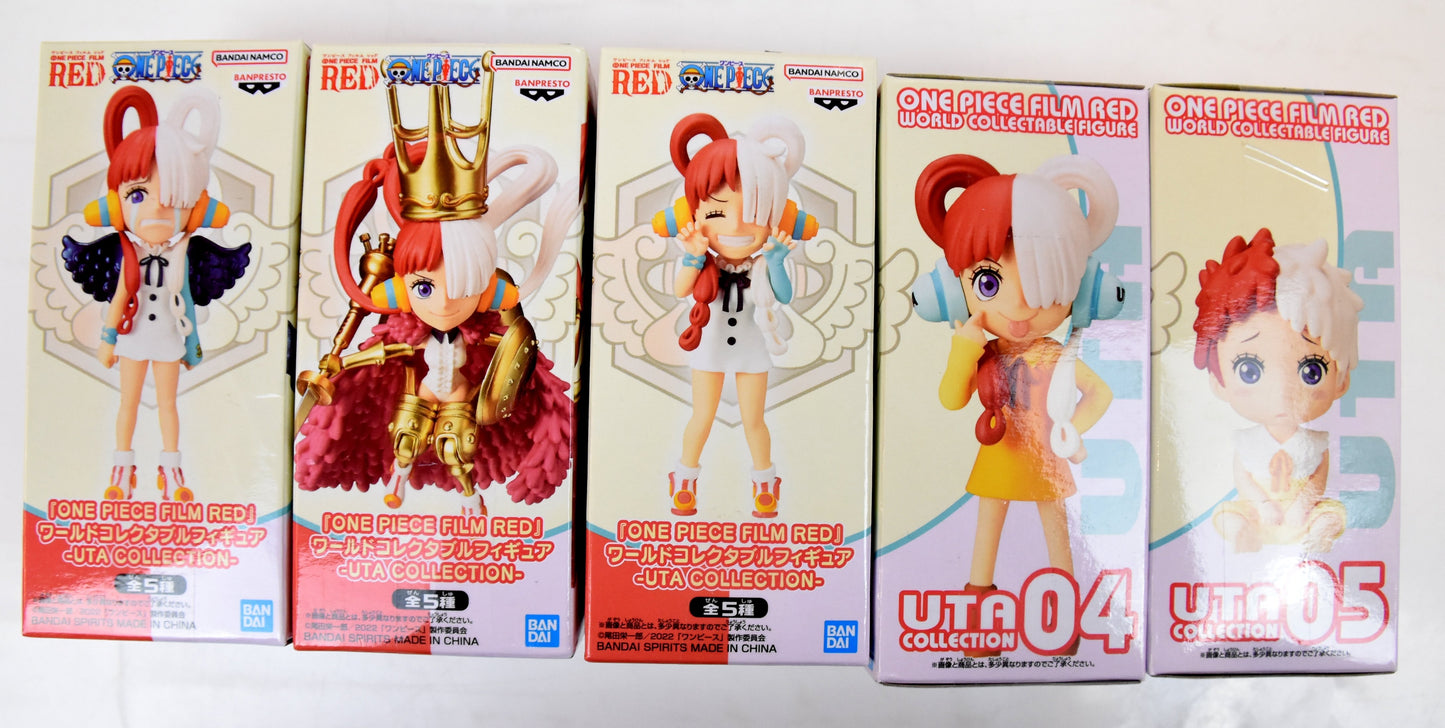 Bandai Spirits WCF One Piece ONE PIECE FILM RED UTA COLLECTION Complete 5 Piece Set