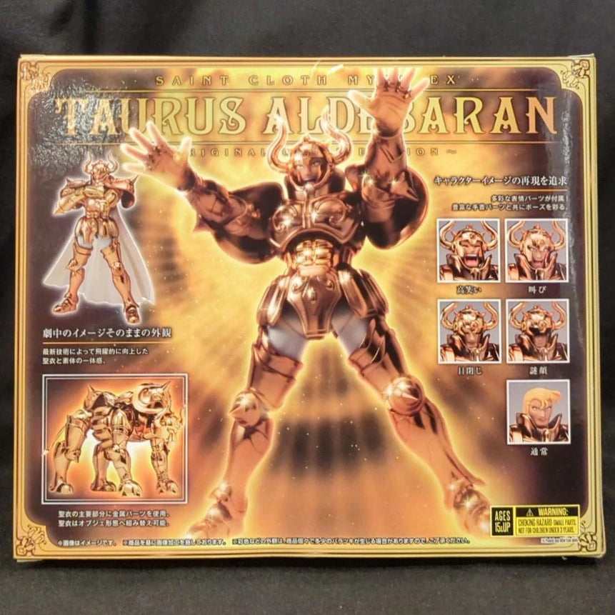 BANDAI SPIRITS Saint Seiya Myth Cloth EX Masami Kurumada Taurus Aldebaran EDIZIONE ORIGINALE A COLORI