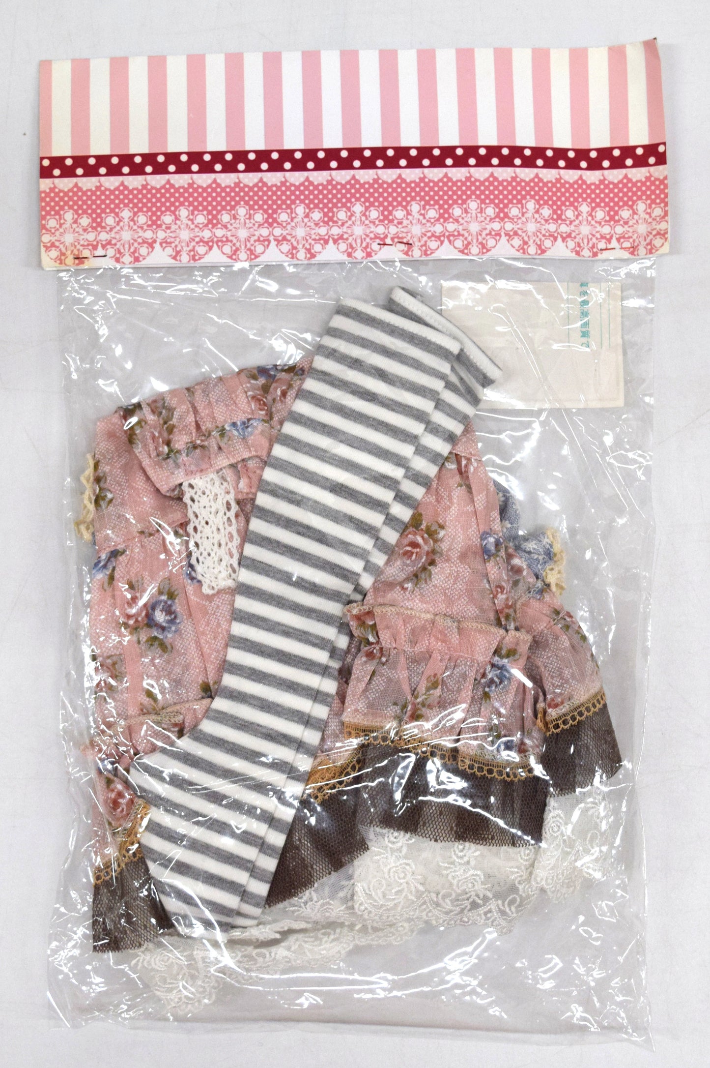 MANIAC MARY Doll Outfit DD (M/L Bust)/SD Size Floral One-Piece set Pink/Light Blue