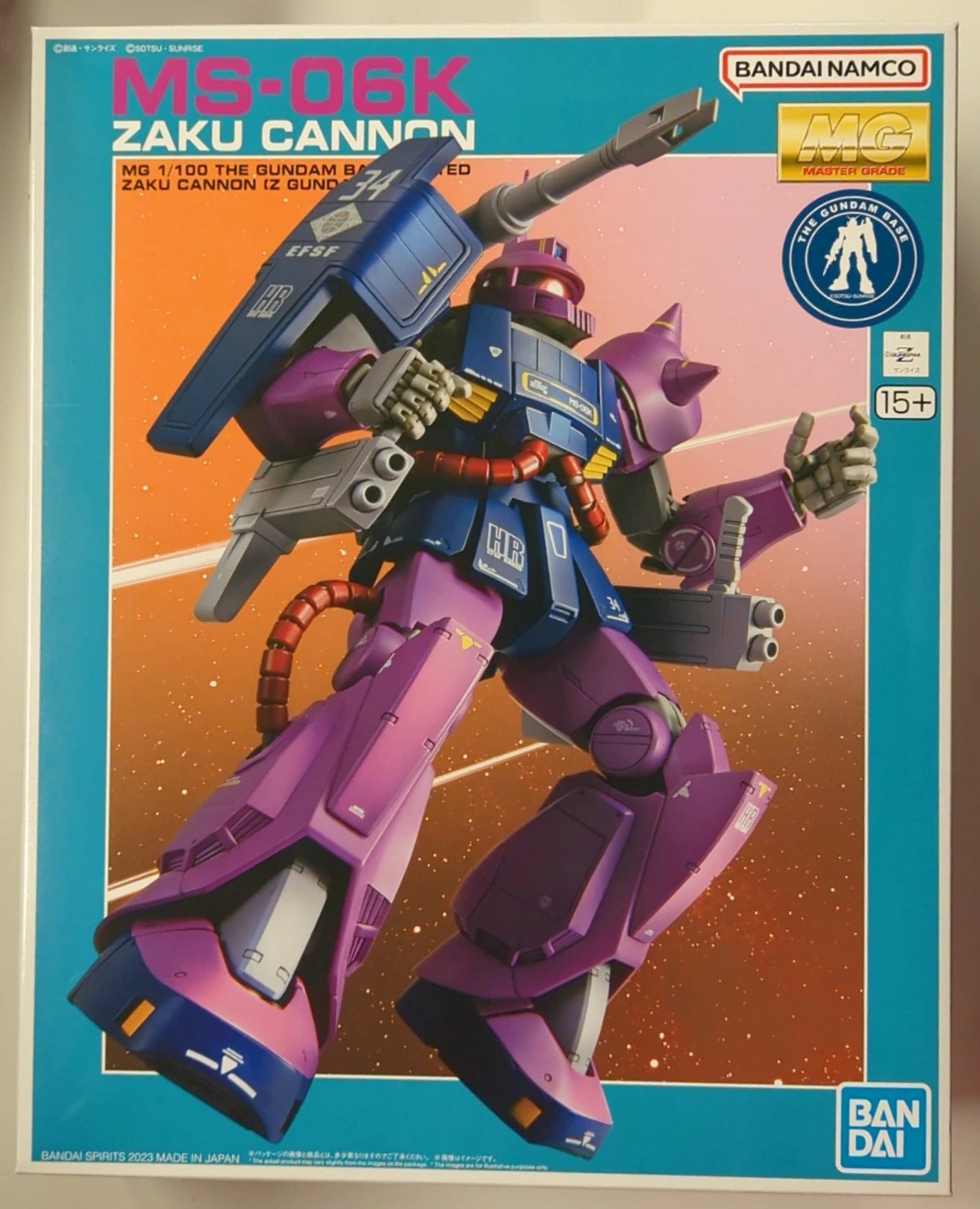 BANDAI SPIRITS MG/Gundam Base Limited 1/100 Mobile Suit Zeta Gundam Zaku Cannon Z Gundam ver.