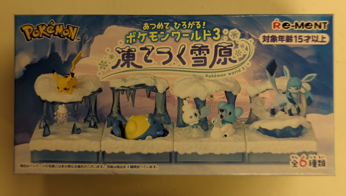 Re-Ment Collect and Expand! Pokemon World 3 Frozen Snowfield Pokemon Vanillette and Kumashoon 4