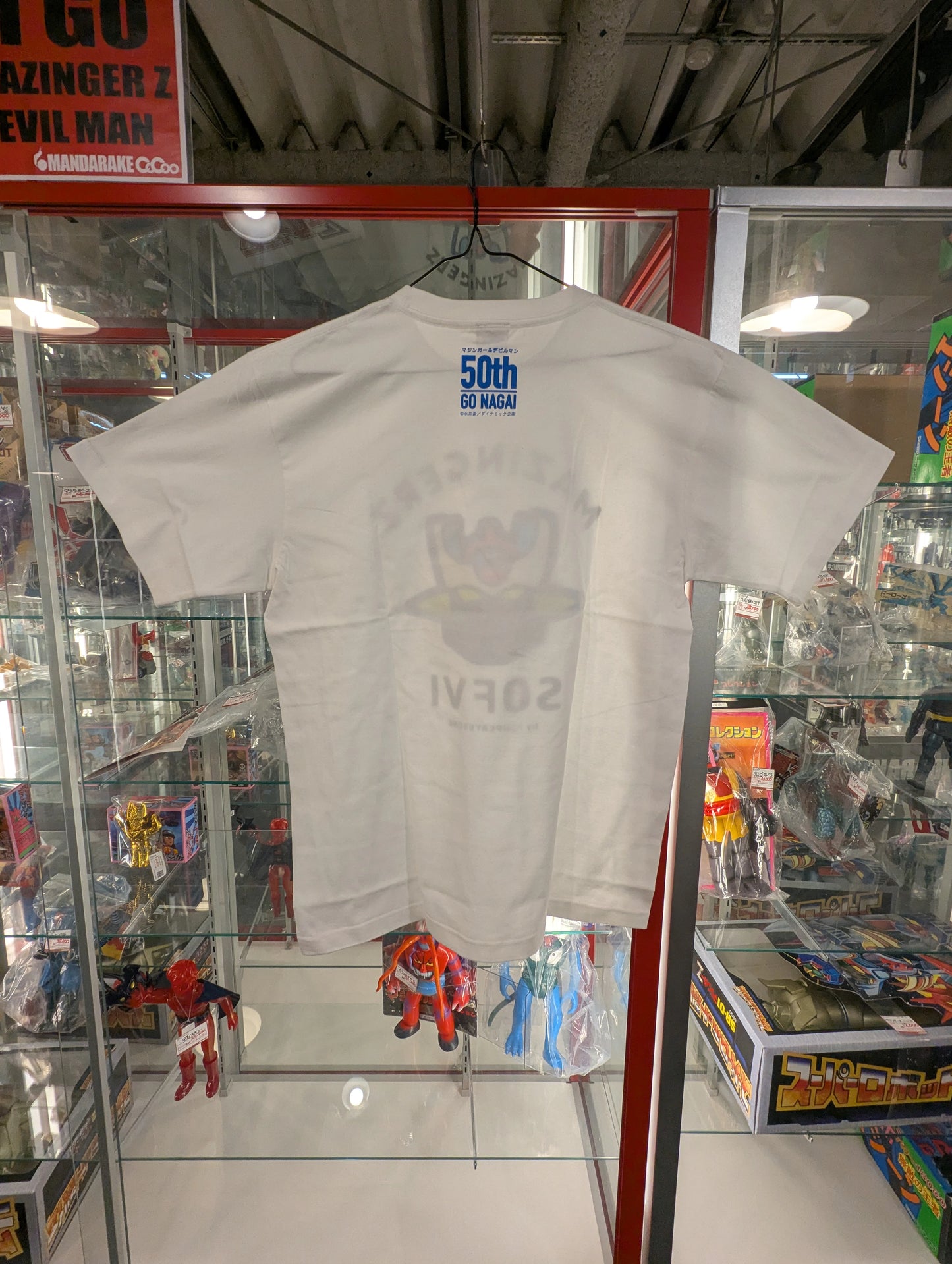 NEO PLAYER ONE Mazinger Z T-shirt, short sleeve, size L, white
