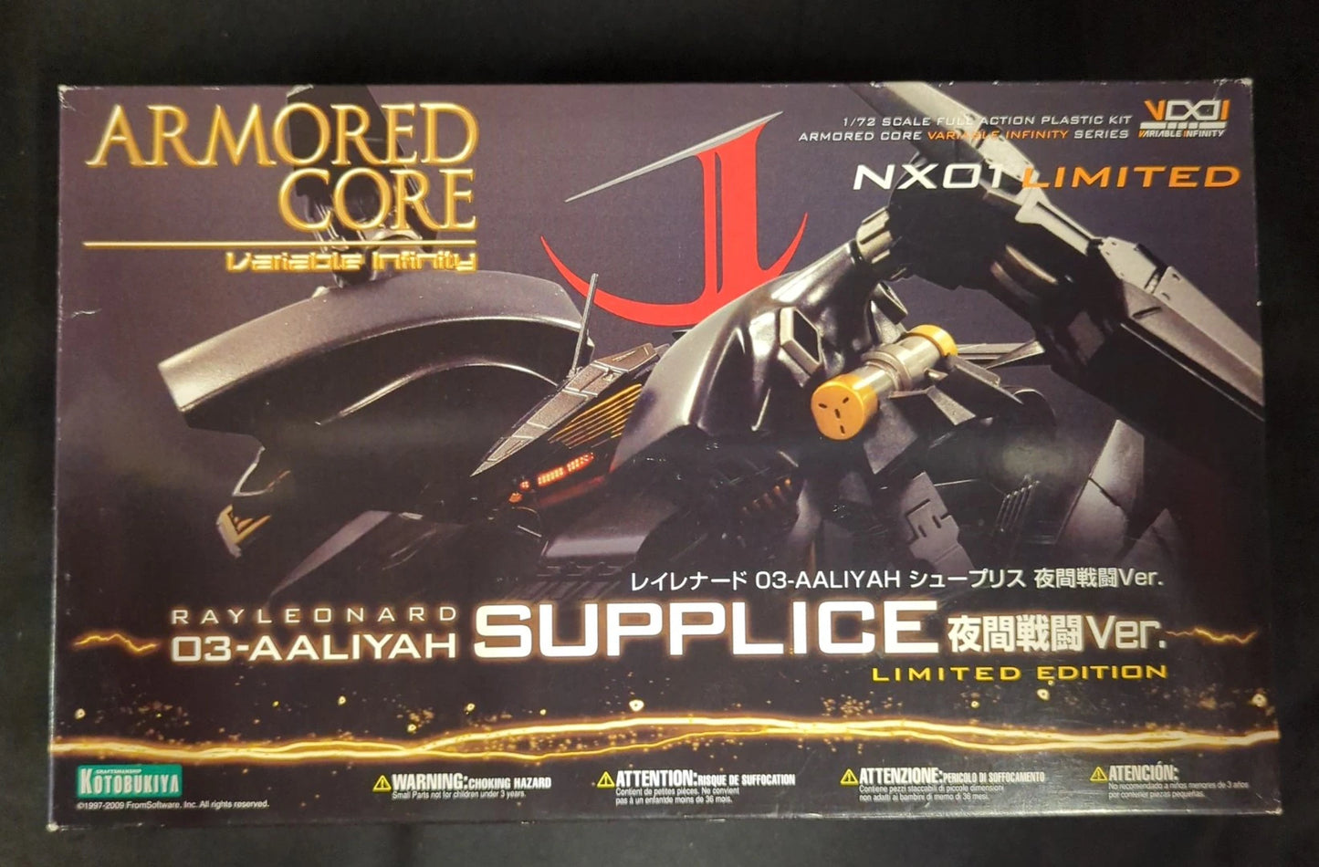 Kotobuky Armored Core VI Serie Rayleonard 03-AALIYAH Shupris (Night Combat Ver) NX01L