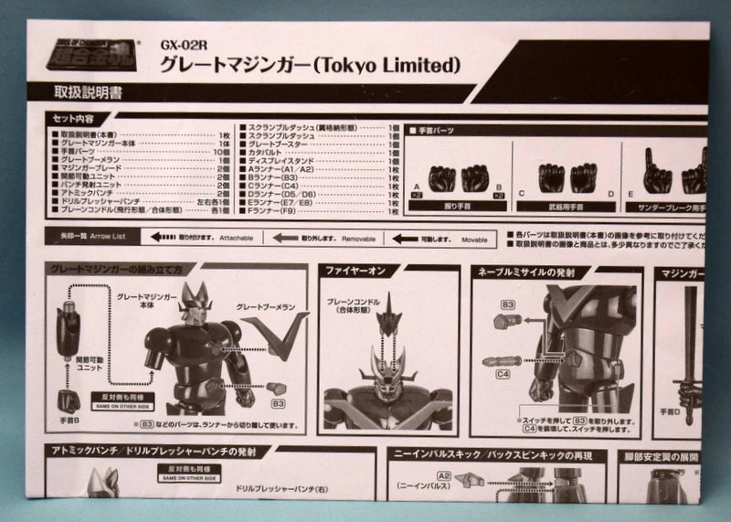 Bandai Soul of Chogokin Great Mazinger (Tokyo Limited) GX-02R