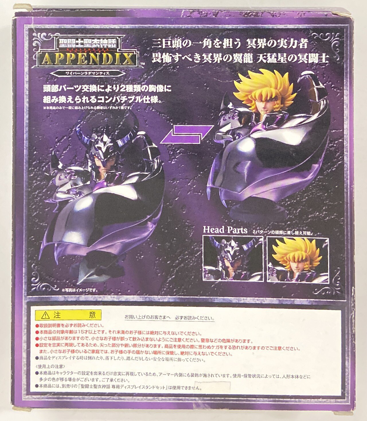 BANDAI Saint Seiya Myth Cloth APPENDIX/ Appendix Masami Kurumada Wyvern Rhadamanthys