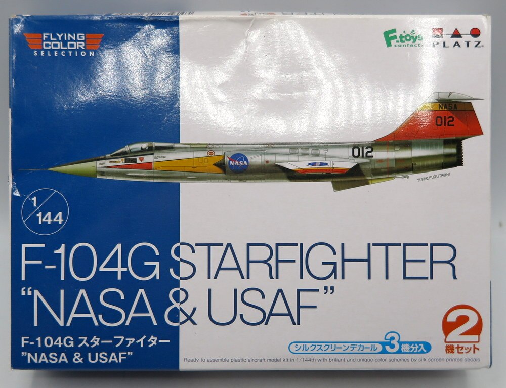 F-TOYS 1/144 Flying Color Selection F-104G Starfighter `NASA and USAF` (set of 2) FC1