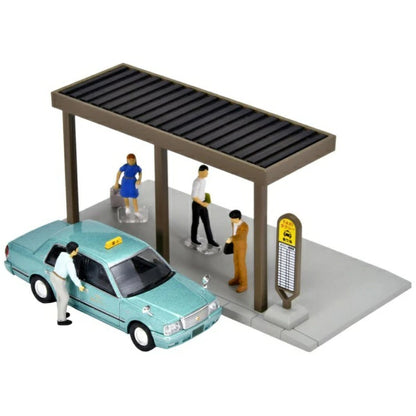 Tomica Limited Vintage Neo Geocolle 64 #Car Snap 04c Taxi Stand (Toyota Crown Sedan included)
