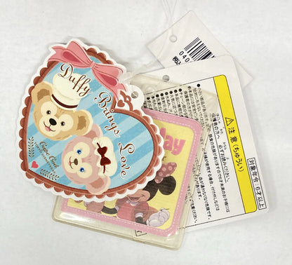 Tokyo Disney Sea Plush Stuffed Toy Badge Sweet Duffy 2013 Duffy Brings Love ShellieMay (Pink Check Apron/One Piece) 2013