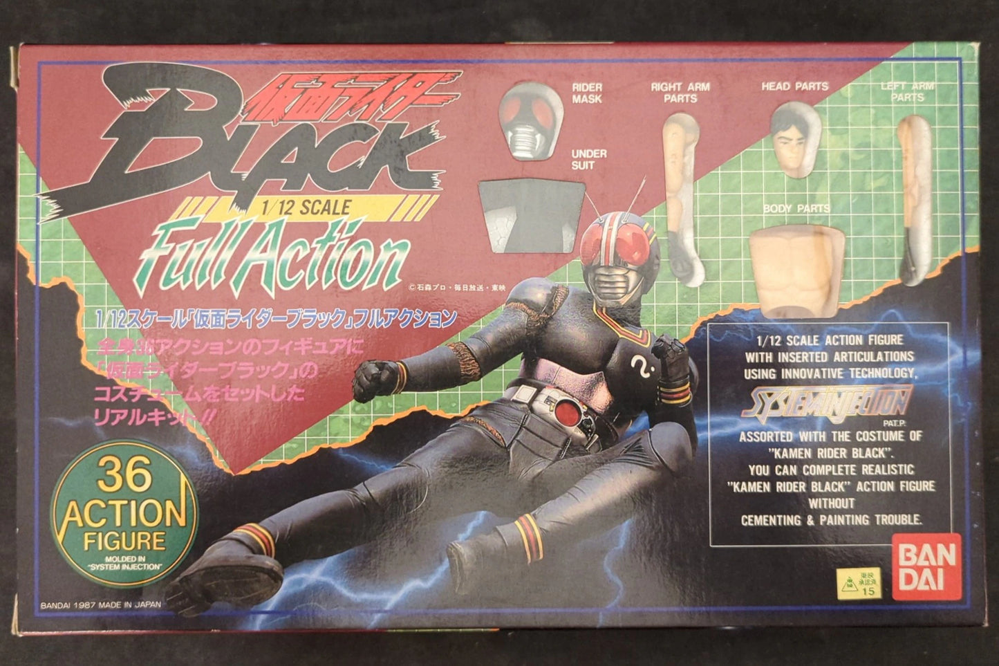 Bandai 1/12/Full Action/System Injection Kamen Rider BLACK Kamen Rider BLACK