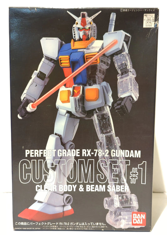 BANDAI PG 1/6 0 Mobile Suit Gundam Gundam Custom set 1 Clear body and Beam Saber