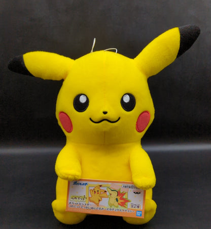 Bandai Spirits Tsurettekai Big Plush Stuffed Toy Pikachu・Cyndaquil Pokemon Pikachu
