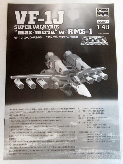 Hasegawa 1/48 scale VF1J Super Valkyrie Max and Miria with reaction bullets