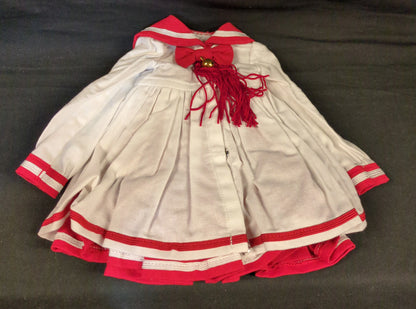 Doll Outfit 40-50cm size (MSD, Obitsu 50, etc.) Sailor Suit One Piece Red White