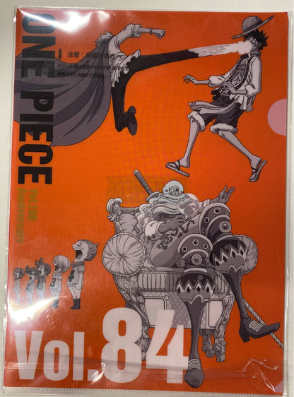 Bandai Spirits Ichiban Kuji ONE PIECE WT100 Commemoration Eiichiro Oda Drawing Down Great Pirate Hundred Views K-Prize vol.83 and 84 A4 History Clear File Set