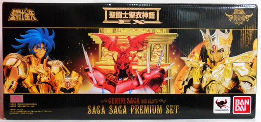 Bandai Saint Seiya Myth Cloth EX Gemini Saga (God Cloth) / No Correction Box - Saga Saga Premium set - No Correction