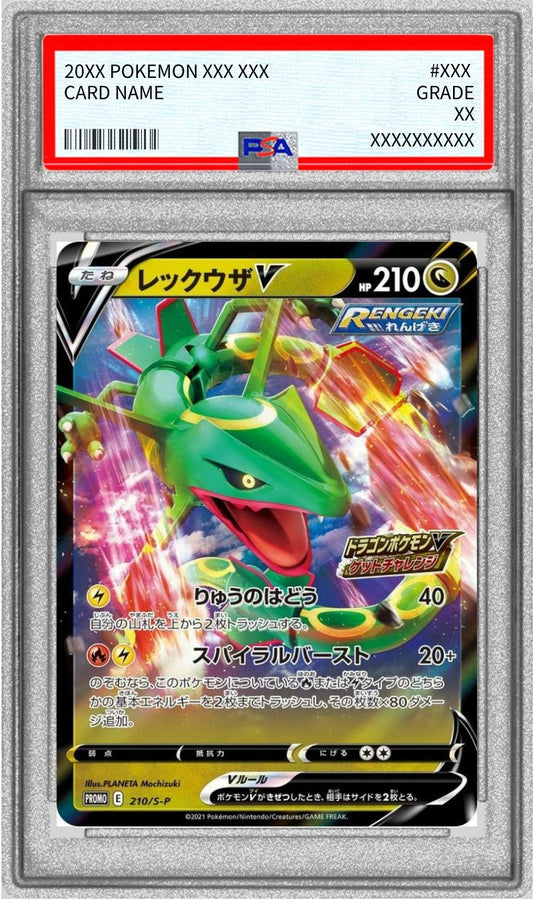 [PSA9 appraised] Rayquaza V (RR specification) [P] {210/S-P}