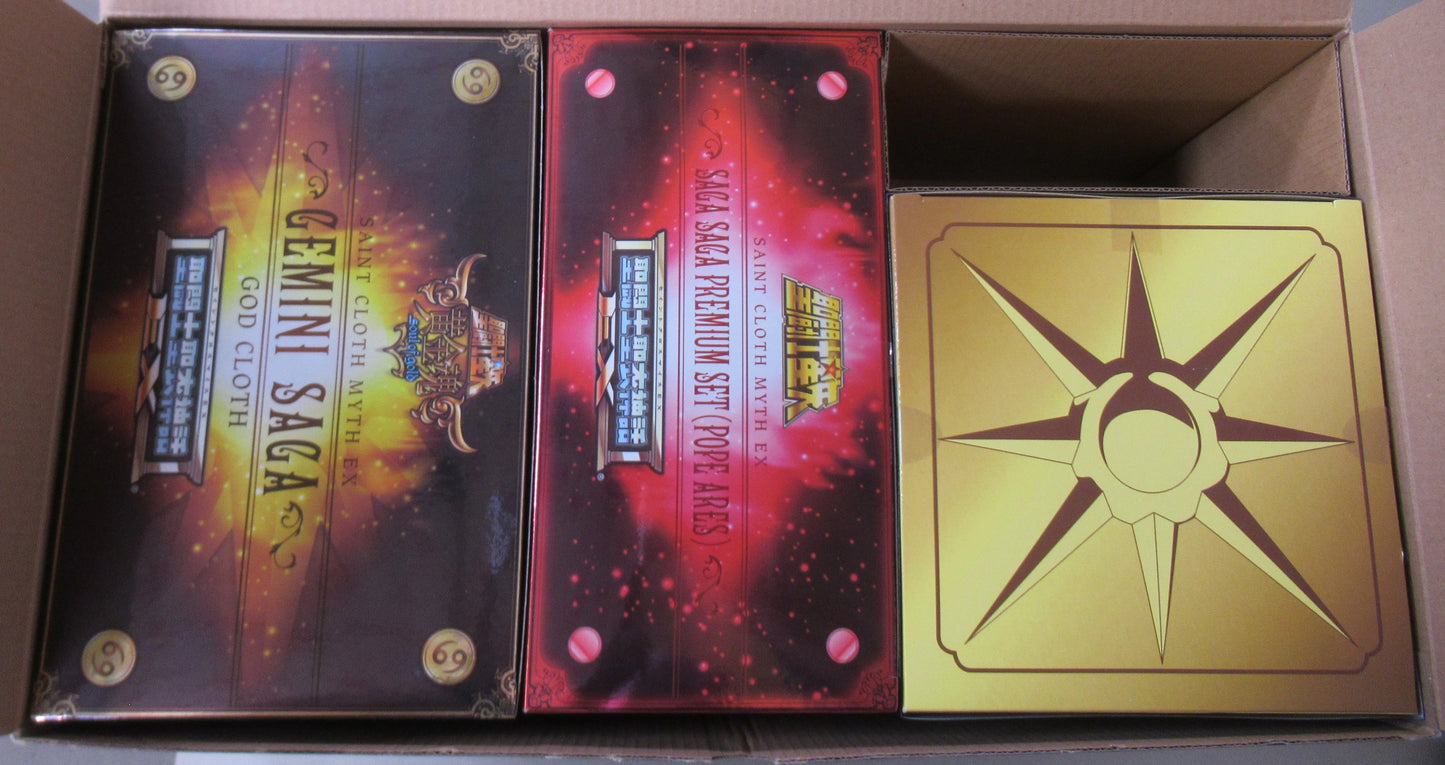 Bandai Saint Seiya Myth Cloth EX Gemini Saga (God Cloth) / No Correction Box - Saga Saga Premium set - No Correction