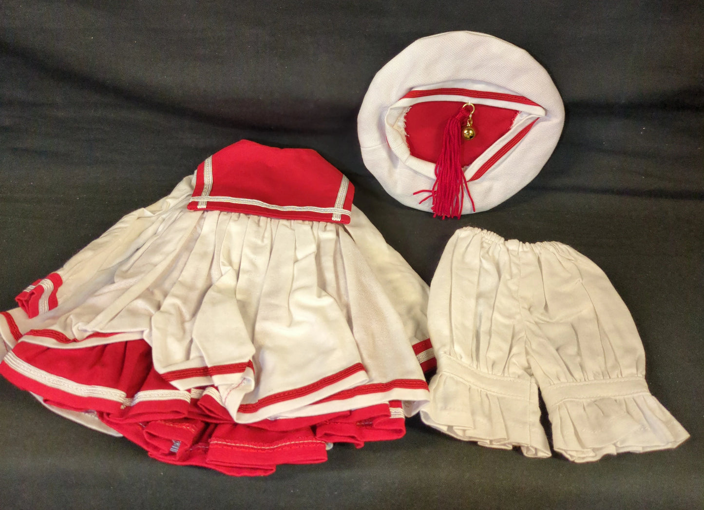Doll Outfit 40-50cm size (MSD, Obitsu 50, etc.) Sailor Suit One Piece Red White
