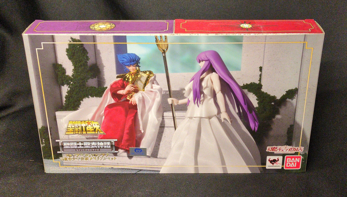 BANDAI Saint Seiya Myth Cloth Masami Kurumada Sun God Abel and Goddess Athena Legend of Crimson Youth Memorial Set