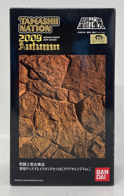 BANDAI Saint Seiya Myth Cloth Masami Kurumada Display Stand D Clear Orange/Tamashi Nation 09 Exclusive