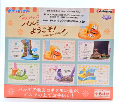 Re-Ment Pokemon DesQ Desktop Figure Welcome to the Paldea Region! Complete 6 Type Set Pocket Monsters