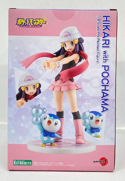Kotobukiya ArtFX J / Pokemon Pokemon Hikari with Piplup Bonus Item Illustration Shikishi Included With Bonus