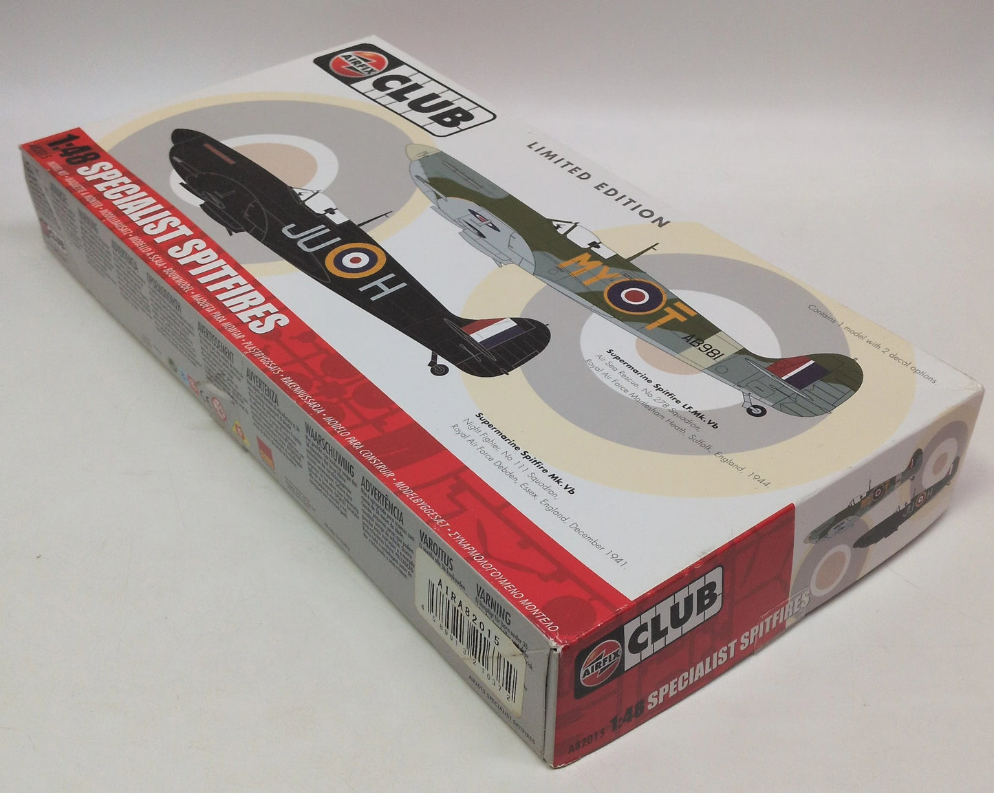 AIRFIX 1/48 "Specialist Spitfire" Kit x1, Markings x2 Limited Edition