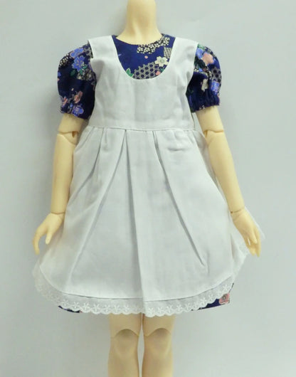 Doll Outfit SD16 size Japanese pattern One Piece And accessory set Navy