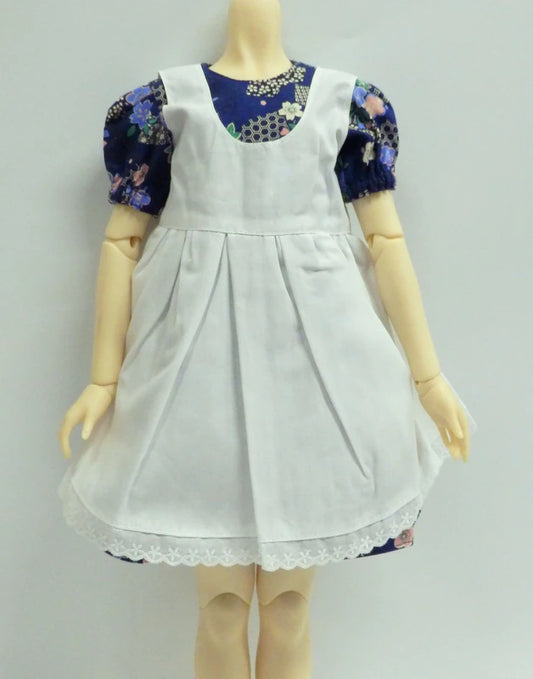 Doll Outfit SD16 size Japanese pattern One Piece And accessory set Navy