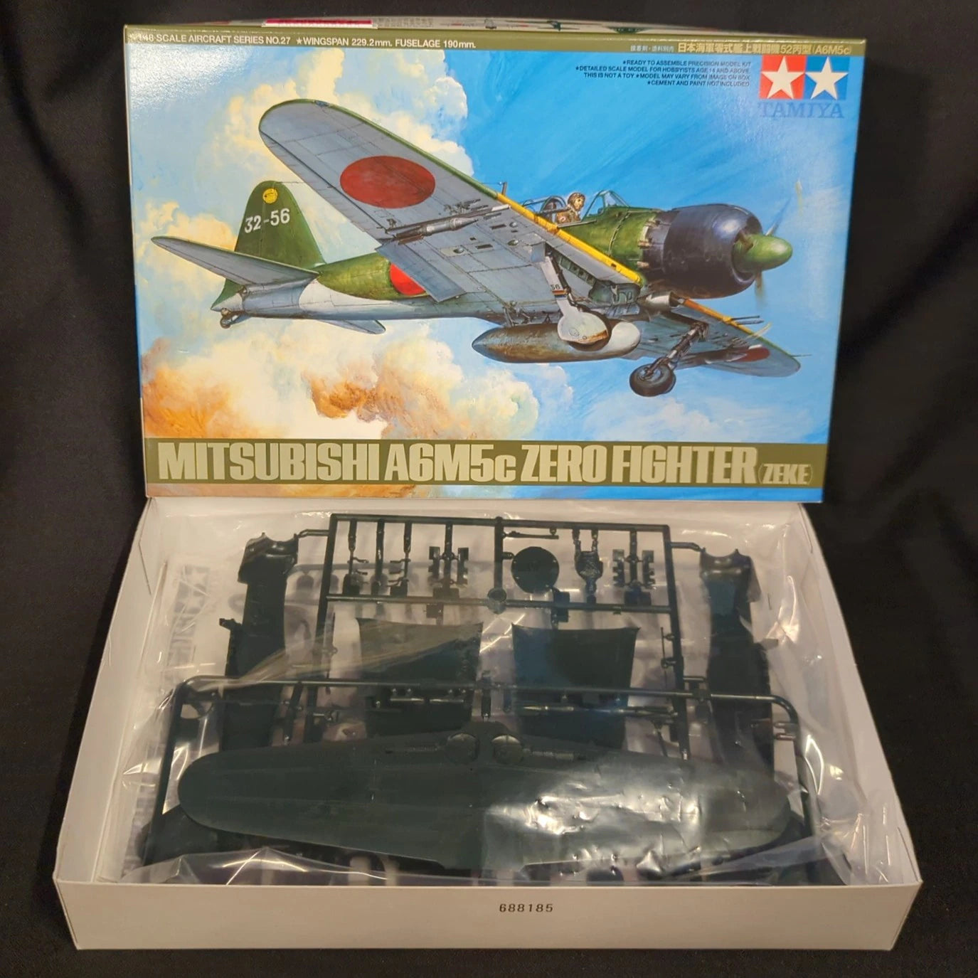 Tamiya 1/48 Aircraft series Japan Navy Type 0 Carrier Fighter 52C (A6M5c) No. 27
