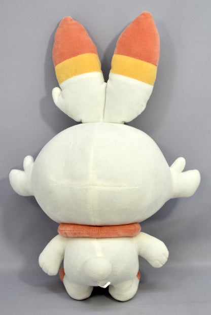 Bandai Spirits PokePeace Fluffy Plush Stuffed Toy Piplup and Scorbunny Pokemon Scorbunny