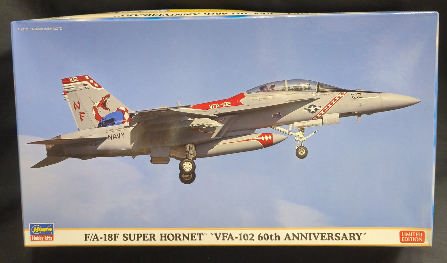 Hasegawa 1/72 F/A-18F Super Hornet VFA-102 60th Anniversary 2165